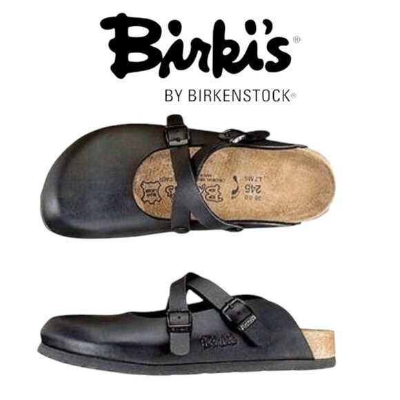 Birki’s Dorian Birko-Flor Black Clogs Women’s Size 7 (EU 38)‎ - Picture 1 of 14